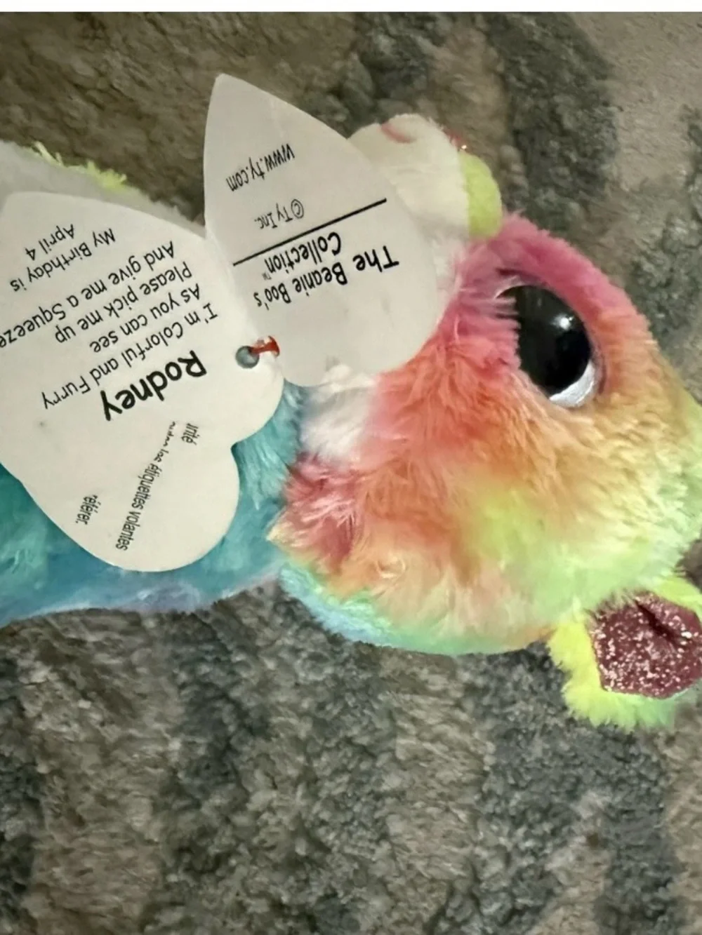 Ty Beanie Boos Multicolor Plush Stuffed Animals